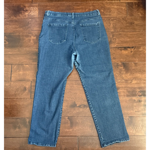 Gloria Vanderbilt Women's Denim Jeans Pants Size 18 S Amanda Dark Wash Stretch - Picture 3 of 6